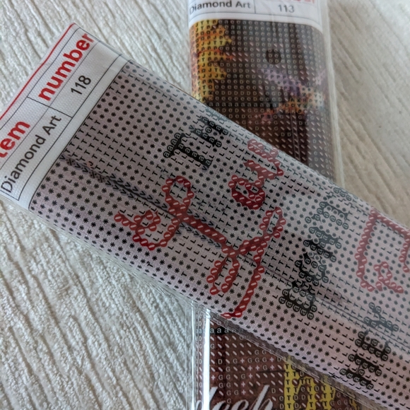 Diamond Dot Painting Art Kits Qty 2, Inspirational Texts And Floral Images New - Picture 7 of 7